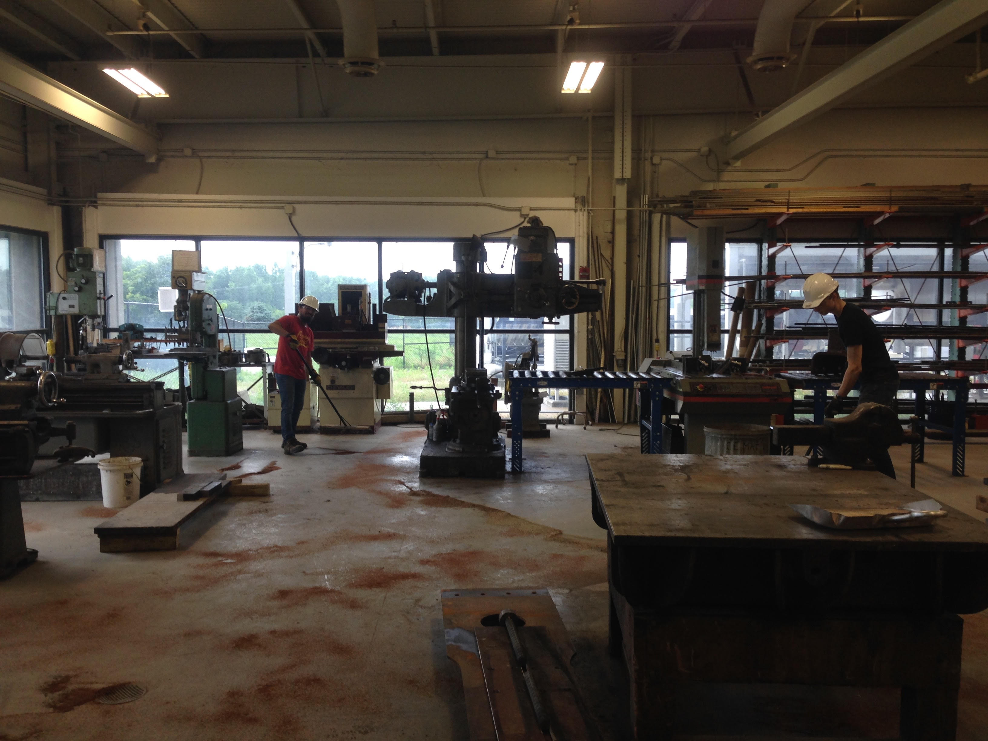 Students Cleaning Bowen Lab